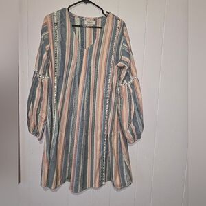 Material Girl Striped dress. Women's medium